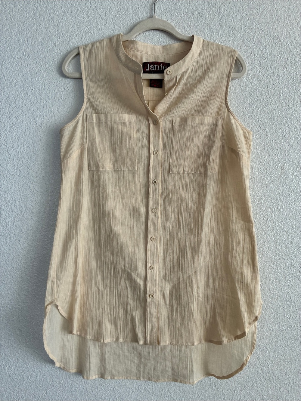 J. Jill Janie cotton Tank Top High Low Hem Size S